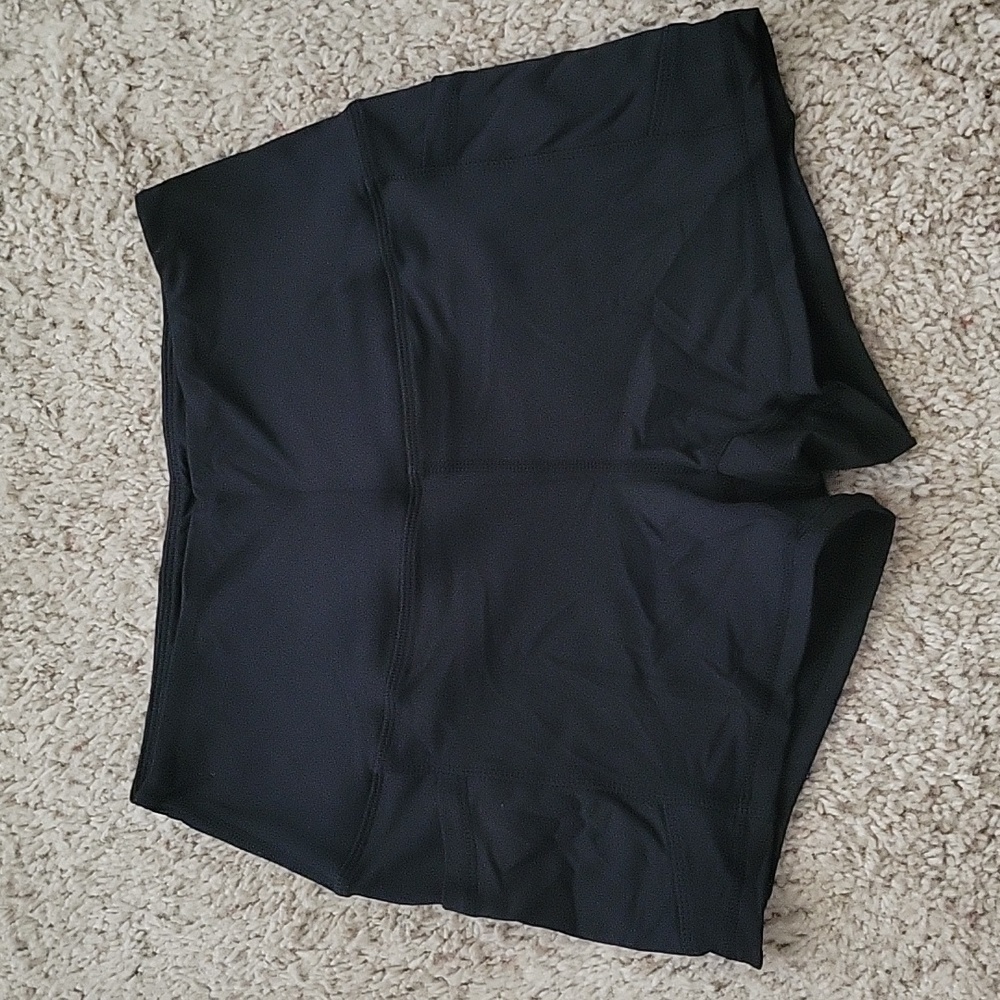 Black workout shorts